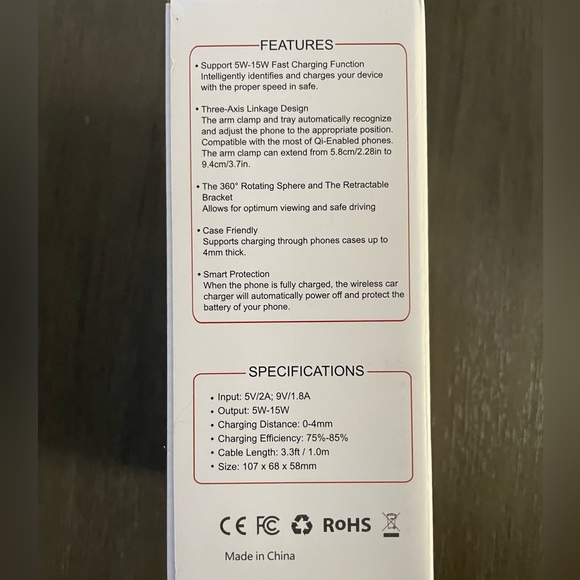 Wireless Car Charger and Mount M12 - Picture 4 of 6